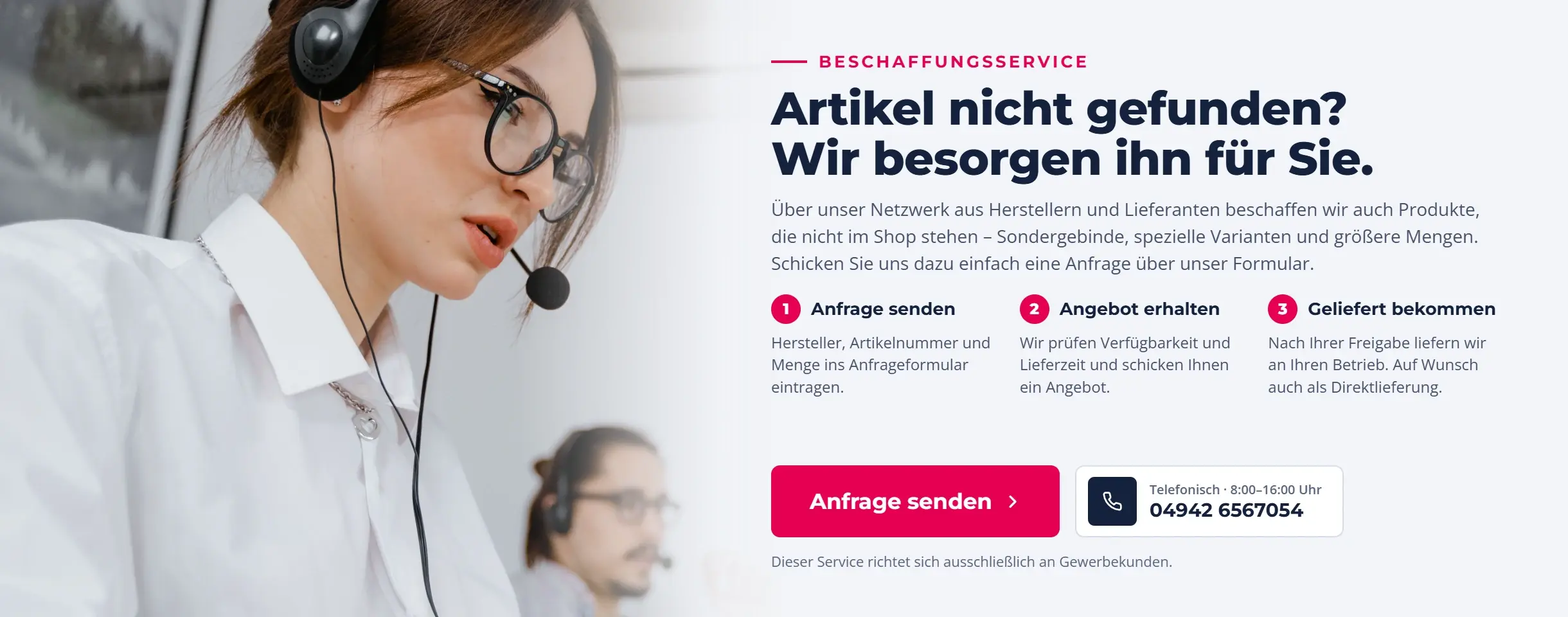 Beschaffungsservice: Artikel nicht im Shop? Wir besorgen...