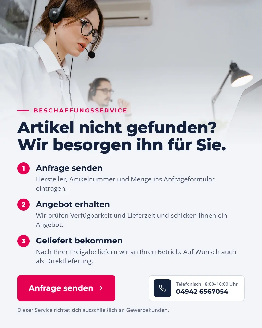 Beschaffungsservice: Artikel nicht im Shop? Wir besorgen...