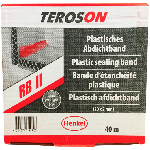 Teroson RB II 20x2mm 40m grau Plastisches Abdichtband