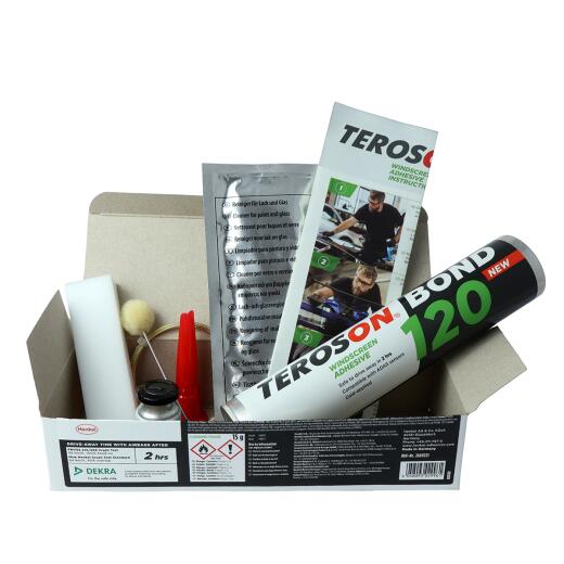 Teroson Bond 120 (ehemals PU 8596) Scheibenklebeset inkl. Schneidedraht IDH 2669221