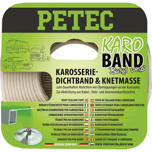 Petec 87530 Buthyl,Karo-Band, Karosseriedichtband 2mm x 20mm x 3m