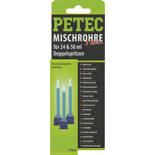 Petec 98603 Mischrohre 3er Packung 24 ml/50 ml