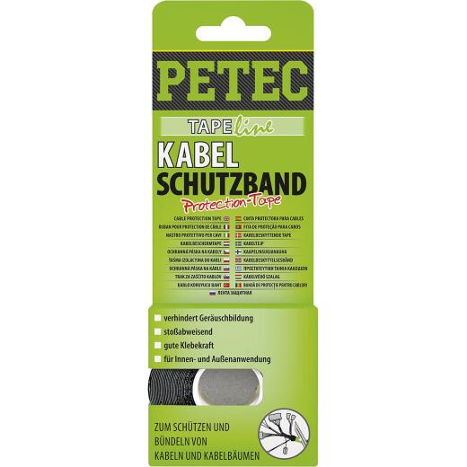 Petec Kabelschutzband 10 m × 19 mm × 0,3 mm SB-Karte