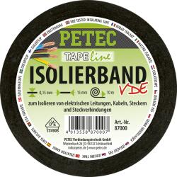 Petec Isolierband 10 m × 15 mm × 0,15 mm Rolle