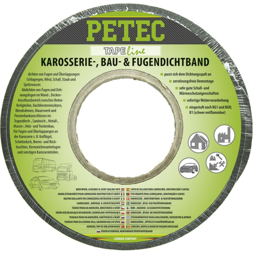 Petec 87430 Karosserie-, Bau-& Fugendichtband 5,6mx15mmx5-12mm