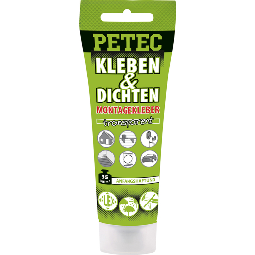 Petec 94170 Kleben & Dichten Montagekleber transparent 80 ml