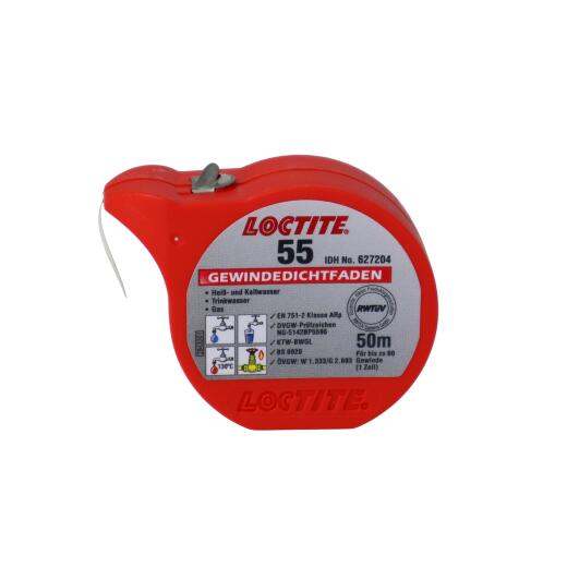 LOCTITE 55, 50m Gewindedichtfaden Dose - IDH 492004