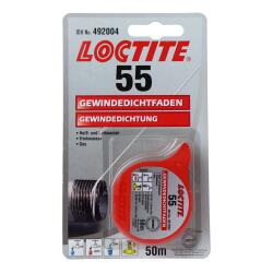 LOCTITE 55, 50m Gewindedichtfaden Dose - IDH 492004