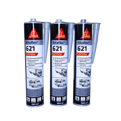 Sikaflex 621 Set: 3 Kartuschen + Pistole CG-Pro4